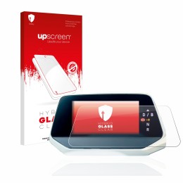 Front side of a product packaging with the brand logo upscreen. Next to it is the device Volkswagen ID.5 Digitalcockpit shown 