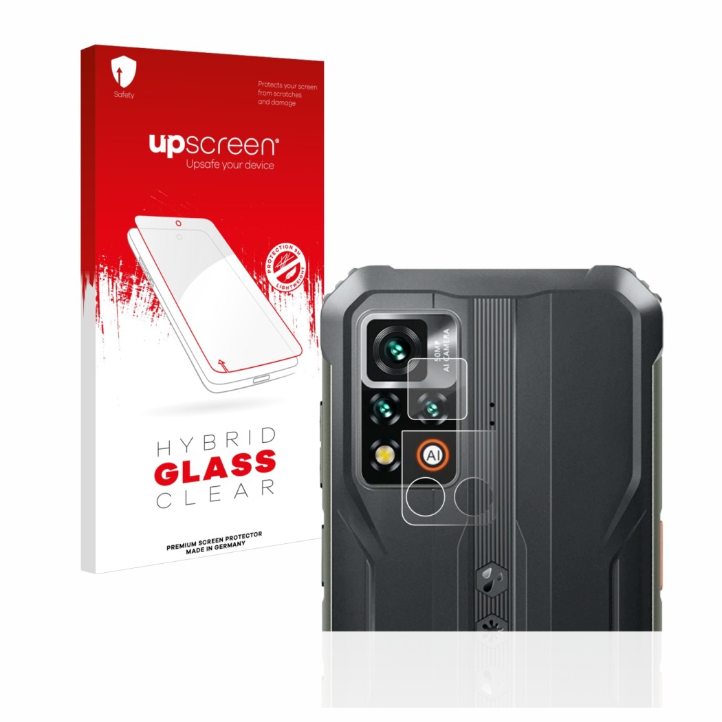 Front side of a product packaging with the brand logo upscreen. Next to it is the device Blackview BV9200 (ONLY Camera Lens) s