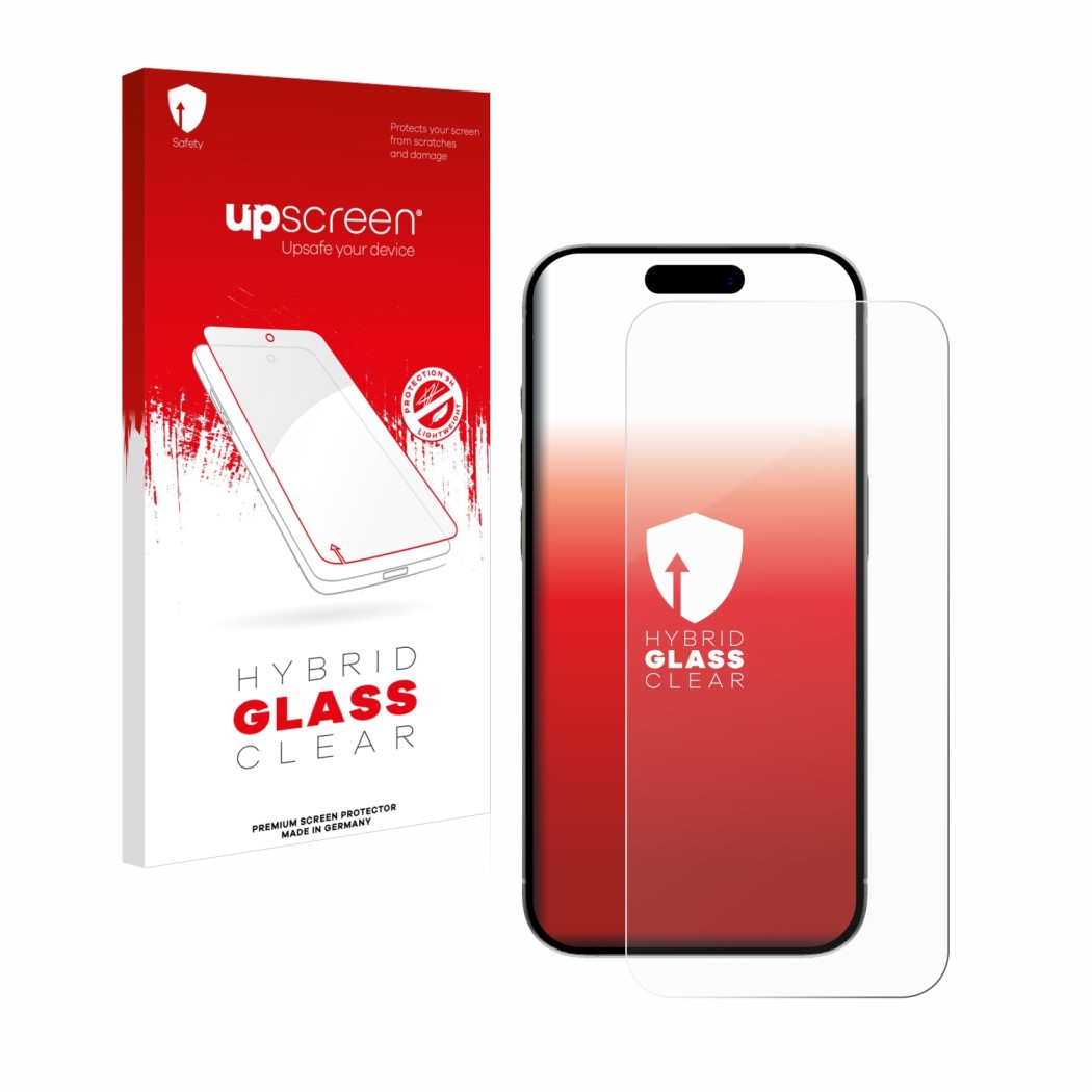 upscreen Hybrid Glass Clear Premium Protection d'écran en verre pour Apple iPhone  15 Pro