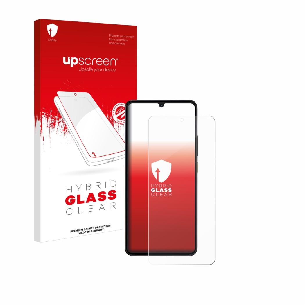 upscreen Hybrid Glass Clear Premium Protector pantalla de cristal vidrio  para Xiaomi Poco X6 Pro