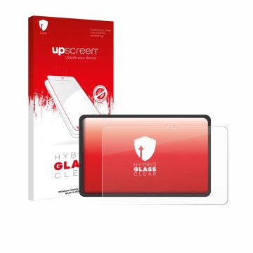 Parte frontal de un envase de producto con el logotipo de la marca upscreen. Al lado se muestra el dispositivo VALE V12E-LTE-8
