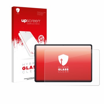 Parte frontale di una confezione del prodotto con il logo del marchio upscreen. Accanto è raffigurato il dispositivo Blackview