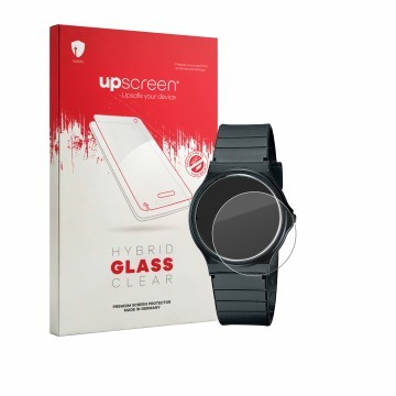 Front side of a product packaging with the brand logo upscreen. Next to it is the device Casio Collection MQ-24 shown with the