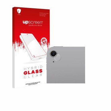 Front side of a product packaging with the brand logo upscreen. Next to it is the device Apple iPad Air 13