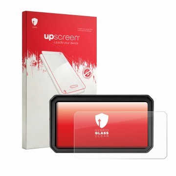 Vorderseite einer Produktverpackung mit dem Markenlogo upscreen. Daneben ist das Gerät WonVon Motorrad Carplay 7