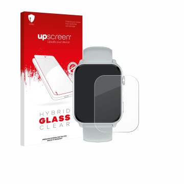 Vorderseite einer Produktverpackung mit dem Markenlogo upscreen. Daneben ist das Gerät Blackview R30 Max mit dem zugehörigen D