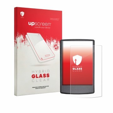 Parte frontale di una confezione del prodotto con il logo del marchio upscreen. Accanto è raffigurato il dispositivo Engwe L20