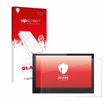 Vorderseite einer Produktverpackung mit dem Markenlogo upscreen. Daneben ist das Gerät Bigtreetech TFT50 V2.1 mit dem zugehöri