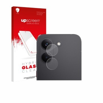 Vorderseite einer Produktverpackung mit dem Markenlogo upscreen. Daneben ist das Gerät Xiaomi Poco X8 Pro (NUR Kameraschutz) m