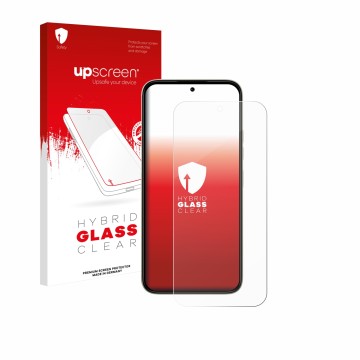 Front side of a product packaging with the brand logo upscreen. Next to it is the device Tecno Spark 50 5G shown with the corr