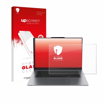 Vorderseite einer Produktverpackung mit dem Markenlogo upscreen. Daneben ist das Gerät Lenovo ThinkPad X9-15p Gen 1 Aura Editi