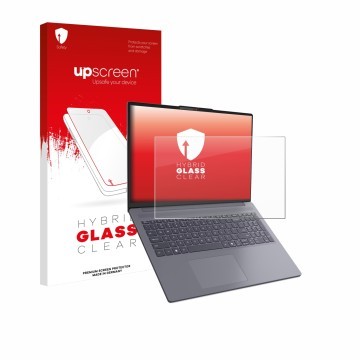 Vorderseite einer Produktverpackung mit dem Markenlogo upscreen. Daneben ist das Gerät Lenovo IdeaPad Slim 3i Gen 11 16
