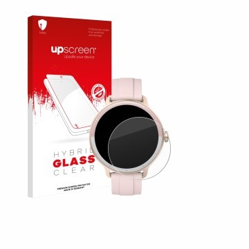 Face avant d’un emballage produit avec le logo de la marque upscreen. À côté, l’appareil KIBFLE DR03 1.27