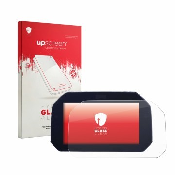 Vorderseite einer Produktverpackung mit dem Markenlogo upscreen. Daneben ist das Gerät BMW S 1000 XR K69 2024 TFT 6.5