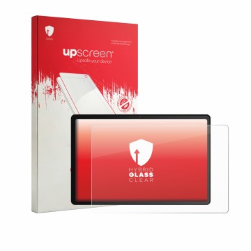 Parte frontale di una confezione del prodotto con il logo del marchio upscreen. Accanto è raffigurato il dispositivo Whitedeer