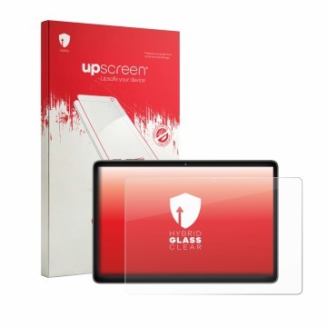 Parte frontale di una confezione del prodotto con il logo del marchio upscreen. Accanto è raffigurato il dispositivo Mentume K