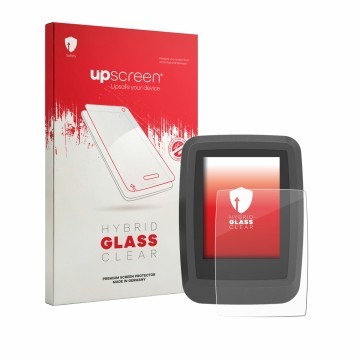 Front side of a product packaging with the brand logo upscreen. Next to it is the device Ananda D16 TFT-Display shown with the