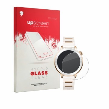 Vorderseite einer Produktverpackung mit dem Markenlogo upscreen. Daneben ist das Gerät Oppo Watch X3 Mini mit dem zugehörigen 