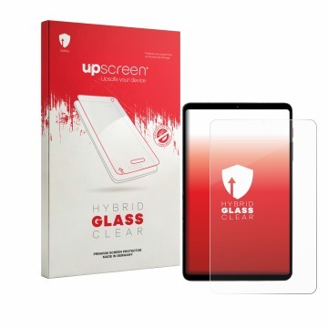 Vorderseite einer Produktverpackung mit dem Markenlogo upscreen. Daneben ist das Gerät BNCF BPad T1 mit dem zugehörigen Displa