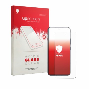 Vorderseite einer Produktverpackung mit dem Markenlogo upscreen. Daneben ist das Gerät Honor Power 2 mit dem zugehörigen Displ