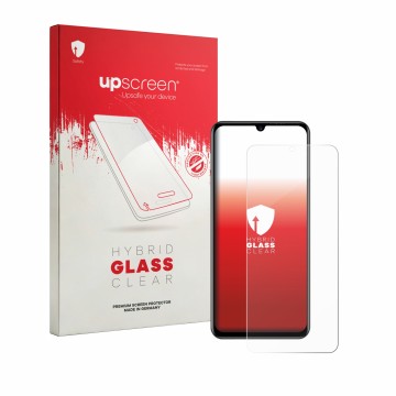 Vorderseite einer Produktverpackung mit dem Markenlogo upscreen. Daneben ist das Gerät Invens Halo 5 mit dem zugehörigen Displ