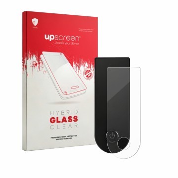 Vorderseite einer Produktverpackung mit dem Markenlogo upscreen. Daneben ist das Gerät Xiaomi Electric Scooter 6 Lite mit dem 