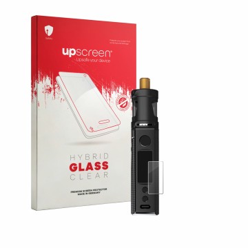 Front side of a product packaging with the brand logo upscreen. Next to it is the device Innokin LiMAX Kit shown with the corr