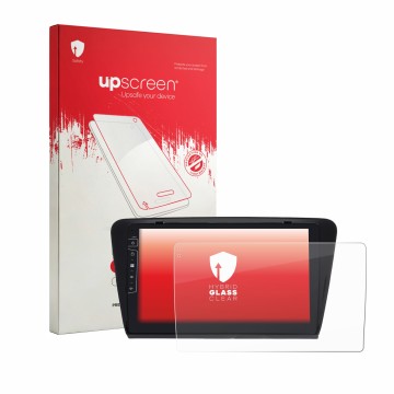 Front side of a product packaging with the brand logo upscreen. Next to it is the device Dynavin D9-7 Premium Flex shown with 
