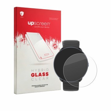 Parte frontal de un envase de producto con el logotipo de la marca upscreen. Al lado se muestra el dispositivo Parsonver PSSW9