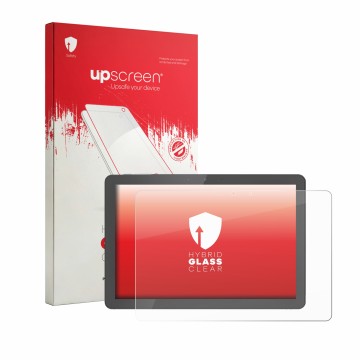 Front side of a product packaging with the brand logo upscreen. Next to it is the device Awow Aibook 11 shown with the corresp