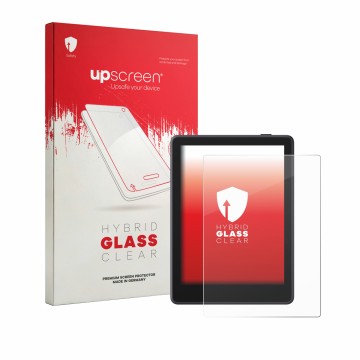 Vorderseite einer Produktverpackung mit dem Markenlogo upscreen. Daneben ist das Gerät Boox Go 6 Gen II mit dem zugehörigen Di