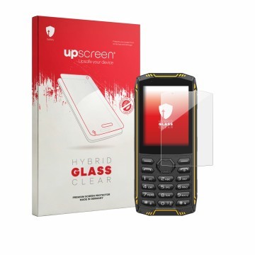 Front side of a product packaging with the brand logo upscreen. Next to it is the device Ulefone Armor Mini 5 shown with the c