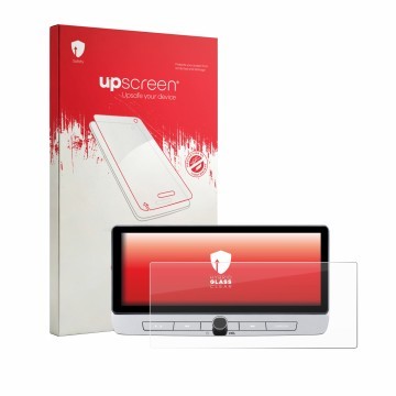 Vorderseite einer Produktverpackung mit dem Markenlogo upscreen. Daneben ist das Gerät Nissan X-Trail 2026 NissanConnect 12.3
