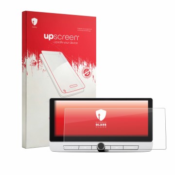Vorderseite einer Produktverpackung mit dem Markenlogo upscreen. Daneben ist das Gerät Nissan Qashqai 2026 NissanConnect 12.3