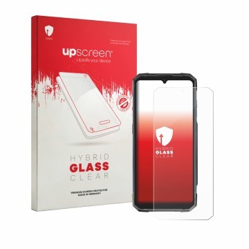 Front side of a product packaging with the brand logo upscreen. Next to it is the device Hotwav Cyber 18 shown with the corres