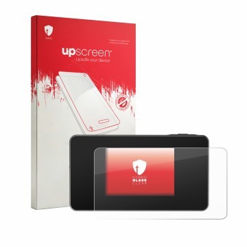 Front side of a product packaging with the brand logo upscreen. Next to it is the device TP-Link M8550 shown with the correspo