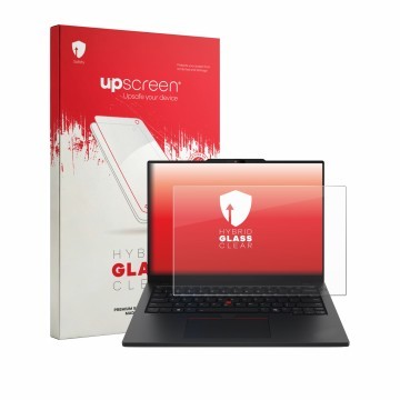 Front side of a product packaging with the brand logo upscreen. Next to it is the device Lenovo ThinkPad L13 Gen 7 shown with 