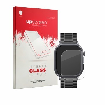 Face avant d’un emballage produit avec le logo de la marque upscreen. À côté, l’appareil Knauermann Pro 4 2026 (rectangulaire)