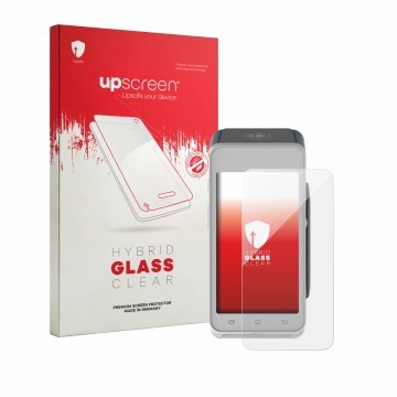 Front side of a product packaging with the brand logo upscreen. Next to it is the device Pax A910S shown with the correspondin