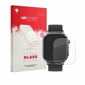 Face avant d’un emballage produit avec le logo de la marque upscreen. À côté, l’appareil Knauermann Pro 4 Ultra 2026 (rectangu
