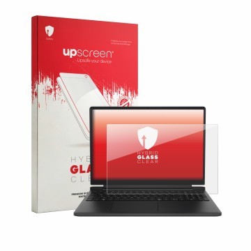Vorderseite einer Produktverpackung mit dem Markenlogo upscreen. Daneben ist das Gerät Dell Alienware 15 DA15260 mit dem zugeh