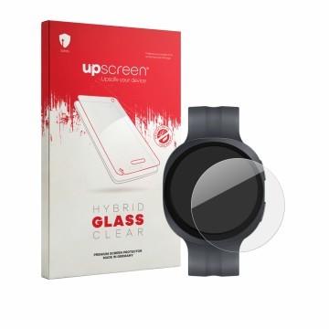 Front side of a product packaging with the brand logo upscreen. Next to it is the device Samsung Galaxy Watch 9 (44 mm) shown 