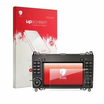 Parte frontale di una confezione del prodotto con il logo del marchio upscreen. Accanto è raffigurato il dispositivo Erisin ES