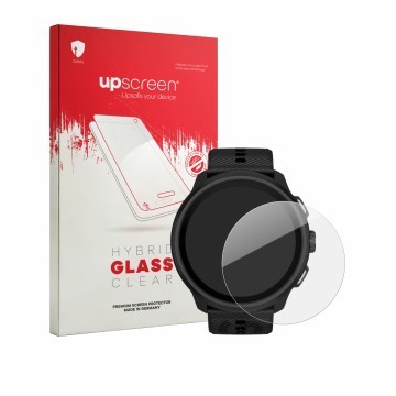 Front side of a product packaging with the brand logo upscreen. Next to it is the device Suunto Run 2 shown with the correspon