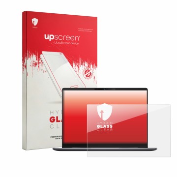 Vorderseite einer Produktverpackung mit dem Markenlogo upscreen. Daneben ist das Gerät ASUS ExpertBook P5 Gen1 mit dem zugehör