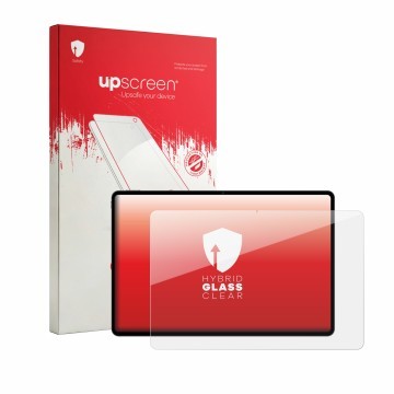 Face avant d’un emballage produit avec le logo de la marque upscreen. À côté, l’appareil Teclast T70 Pro est représenté avec l