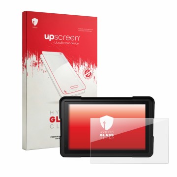 Front side of a product packaging with the brand logo upscreen. Next to it is the device BakerMiche 7