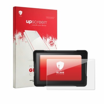 Vorderseite einer Produktverpackung mit dem Markenlogo upscreen. Daneben ist das Gerät SageFurned 5