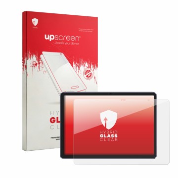 Face avant d’un emballage produit avec le logo de la marque upscreen. À côté, l’appareil XP-Pen Magic Drawing Pad est représen