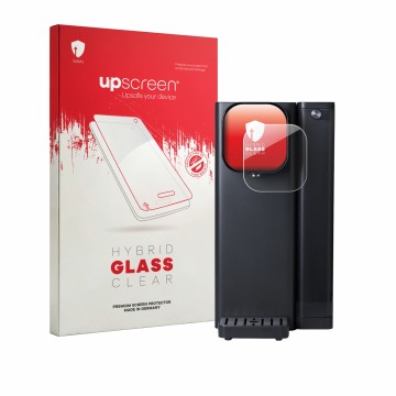 Vorderseite einer Produktverpackung mit dem Markenlogo upscreen. Daneben ist das Gerät Osmofresh Fusion Air mit dem zugehörige
